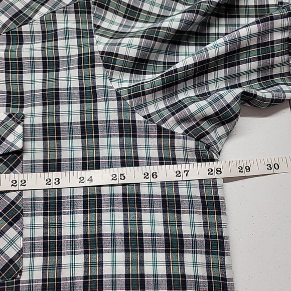 Express Rider BIG MAN Pearl Snap Plaid Western Short Sleeve Shirt Mens 2X XXL - Picture 10 of 11